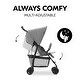 preview thumbnail 4 of 5, hauck Sport T13 Lightweight Compact and Foldable Stroller, Push Chair, Grey - 13.2