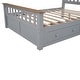 preview thumbnail 25 of 24, Full Wood Platform Bed with Drawers - Classic Pine Wood Construction