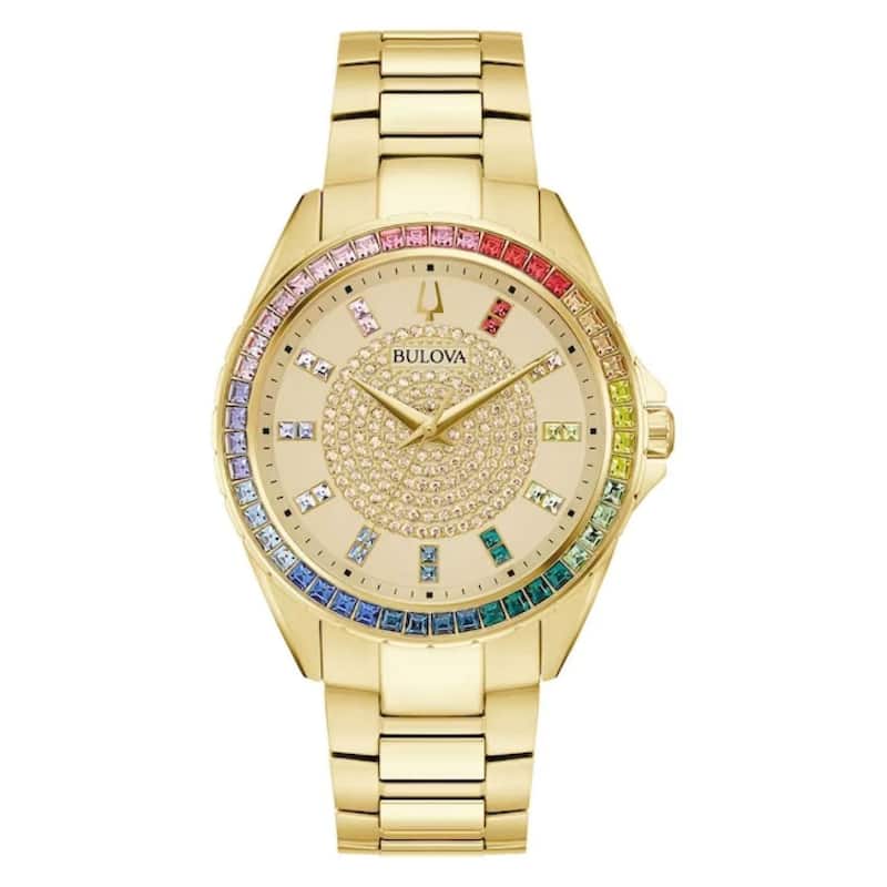 Bulova Women's Phantom Gold Dial Watch - 97A179 - One Size