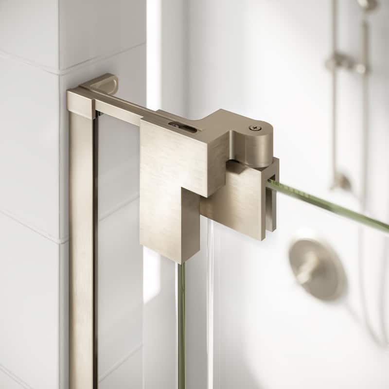 Seawin Flex X Frameless Pivot Shower Door 3/8 in. (10 mm) Clear Tempered Glass with NanoShield Coating