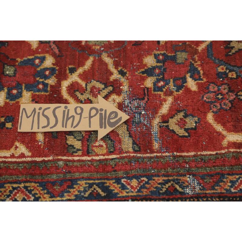 Hand Knotted Oriental 100% Wool Carpet Traditional Floral Oranges & Rust Mahal Area Rug - 12' 3'' X 9' 6''