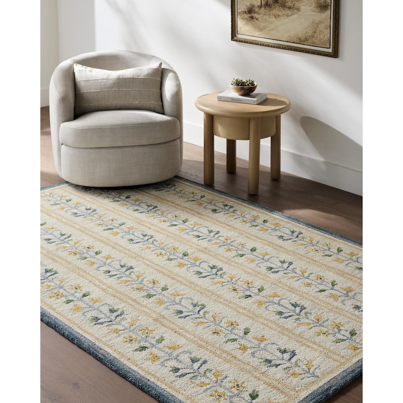 Livabliss Fairfax Global Area Rug - Ivory - 2' x 3'