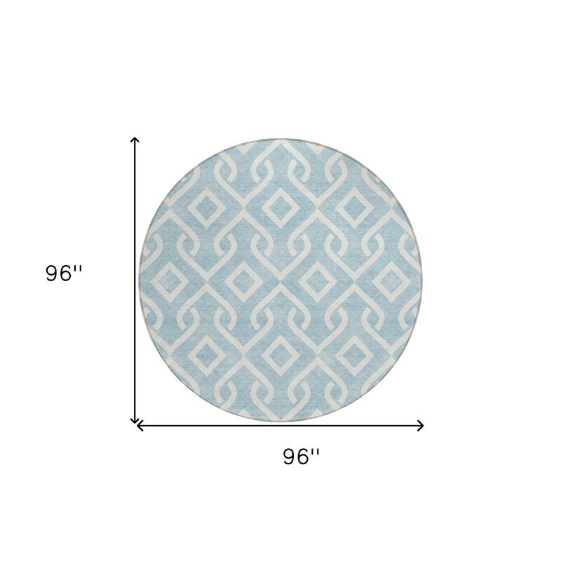 HomeRoots Geometric Transitional Rectangle Outdoor Rug