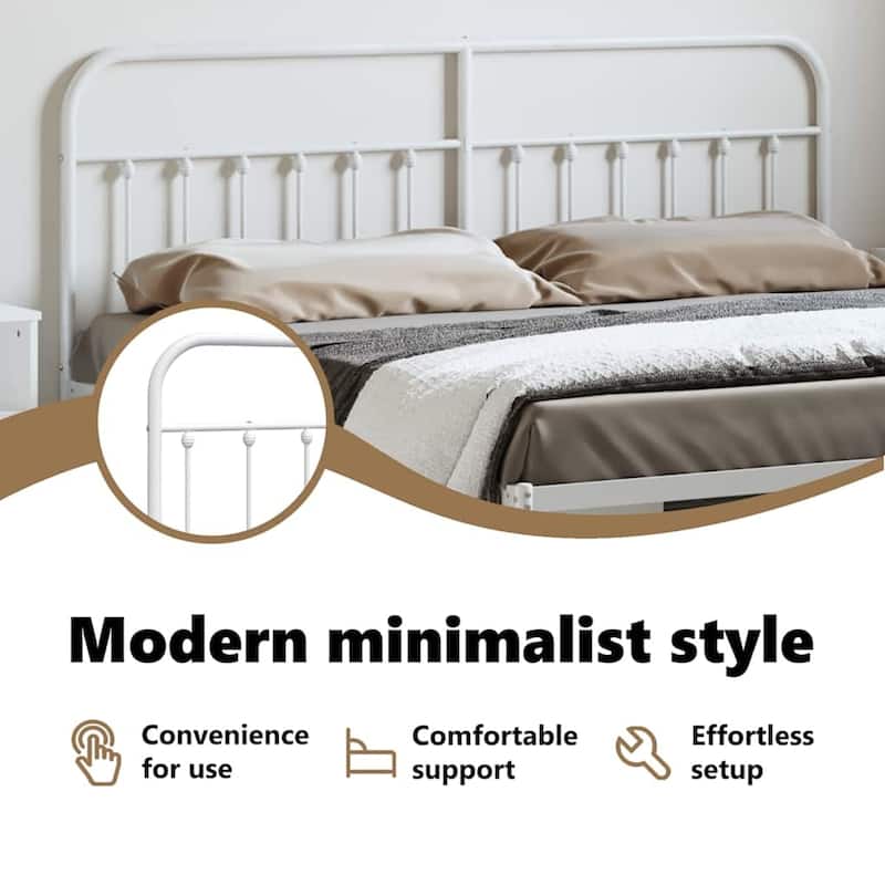 vidaXL Classic Metal Headboard