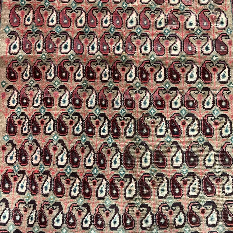 HERAT ORIENTAL Antique 1960's Handmade Hamadan Wool Rug - 3'6" x 6'