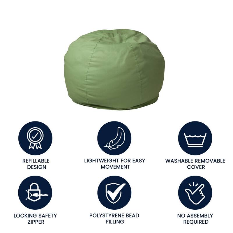 Small Refillable Bean Bag Chair for Kids and Teens