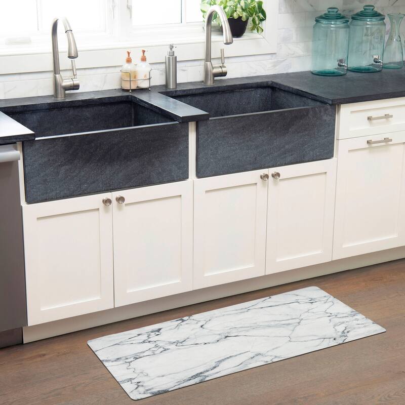 SoHome Cozy Living Modern Marble Anti-Fatigue Kitchen Mat