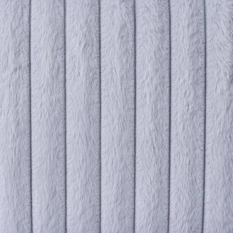 Roomfitters Upholstered Platform Bed Frame with Plush Cloud-Like Headboard and Solid Wood Slats, Grey and Black