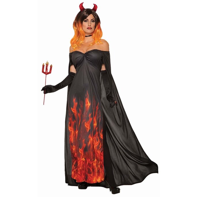 Shop Demons Devils Elegant Women S Costume Dress Standard Size Black Overstock 21956025