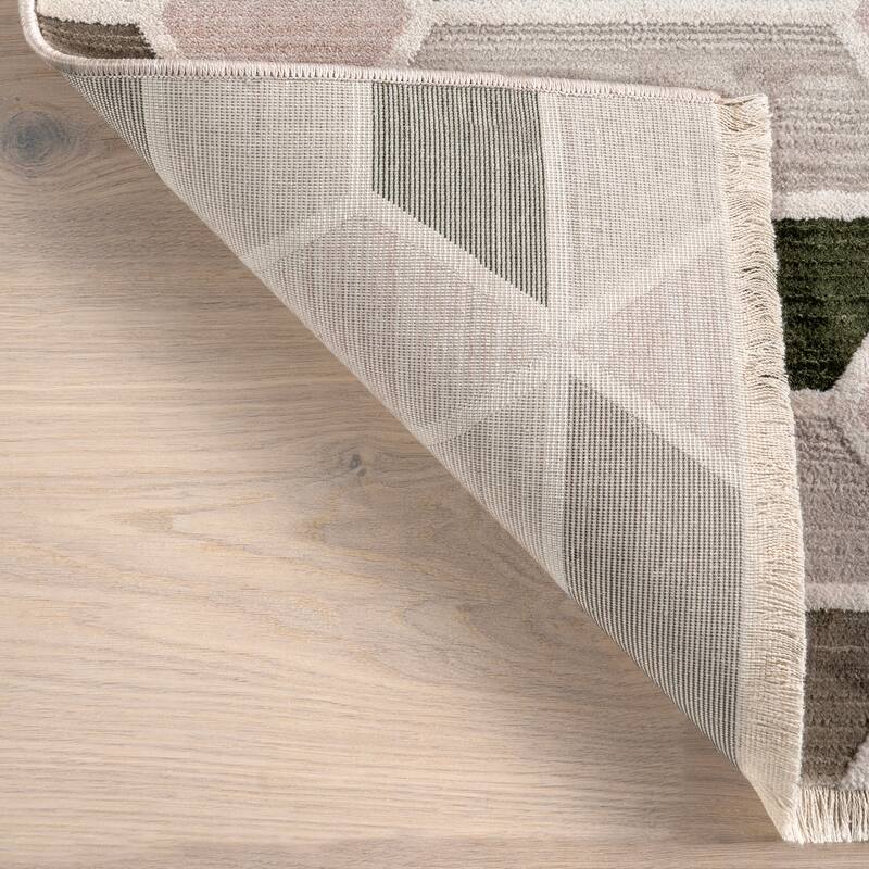 Nuloom Fressia Modern High-Low Geometric Area Rug