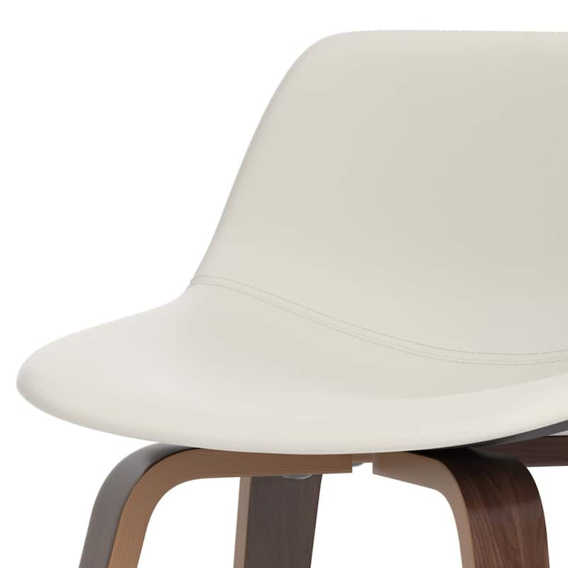 WYNDENHALL Cacey Mid Century Modern Bentwood Counter Height Stool (Set of 2) - 20.7'' x 21.1'' x 36.6