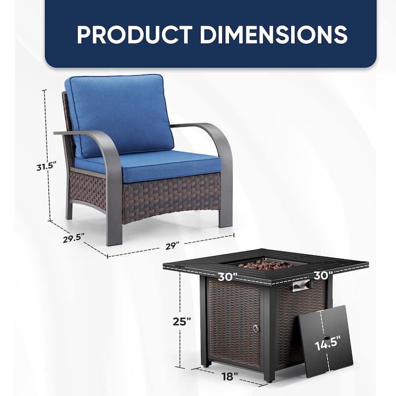 Pocassy Outdoor Patio Furniture Set