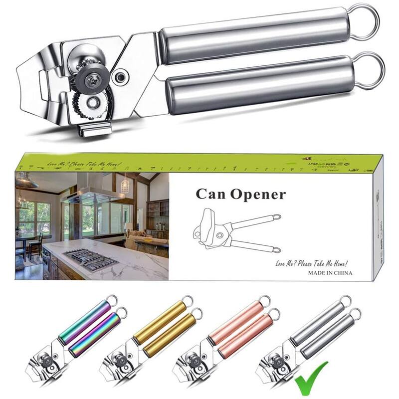 Heavy Duty Handheld Stainless Steel Can Opener - 8.66"W x 2.16"H