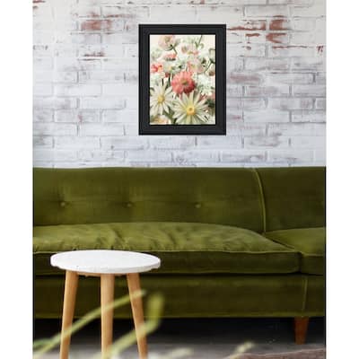 TrendyDecor4U Contemporary "Summer Wildflowers For You" Framed Print Wall Art