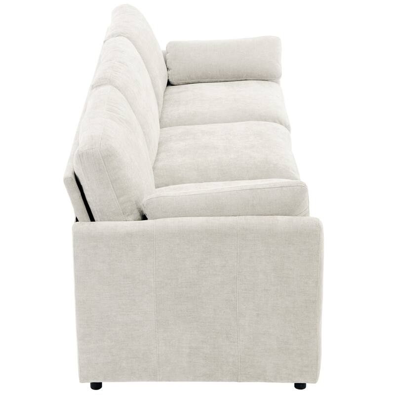 89" Oversized Chenille Cloud Comfy 3-seater Sofa