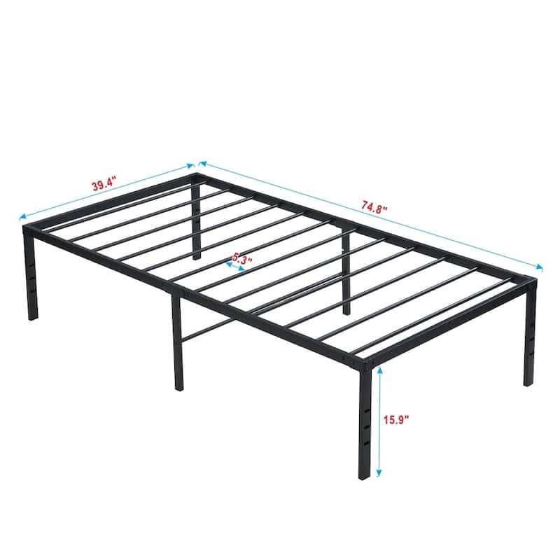 Black Heavy Duty Metal Bed Frame