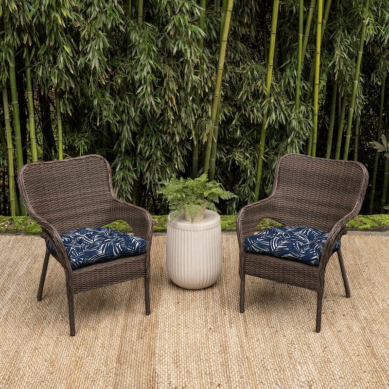 ARDEN earthFIBER Outdoor Wicker Chair Cushion, 2 Pack, 20 x 18