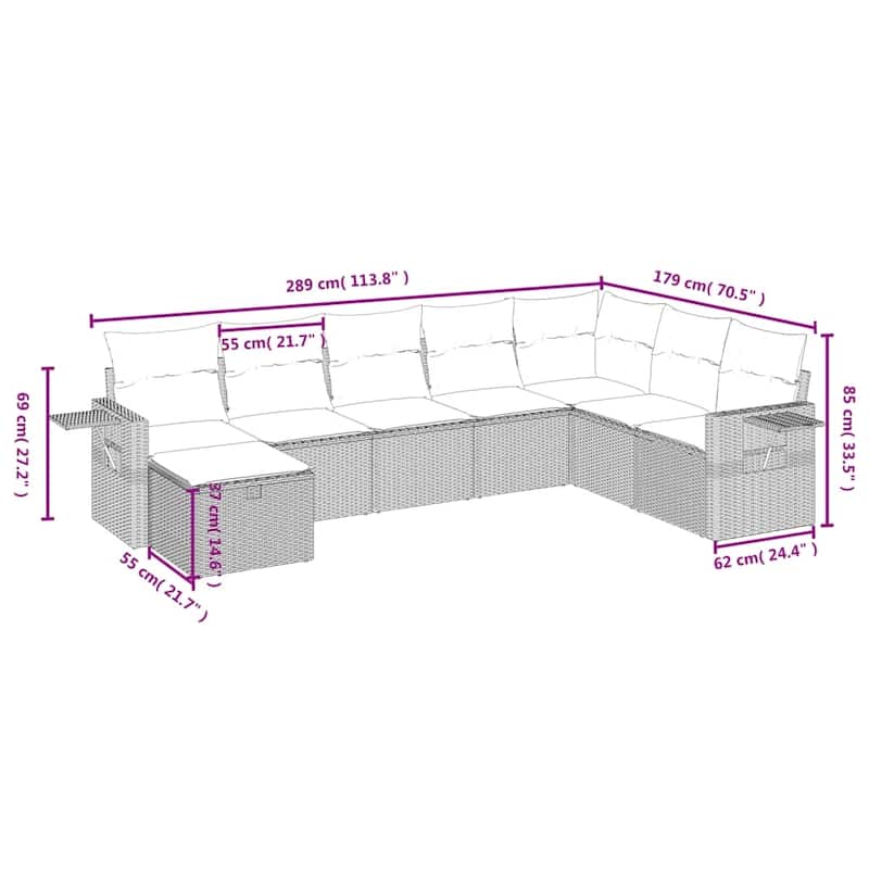 vidaXL Garden Sofa Set