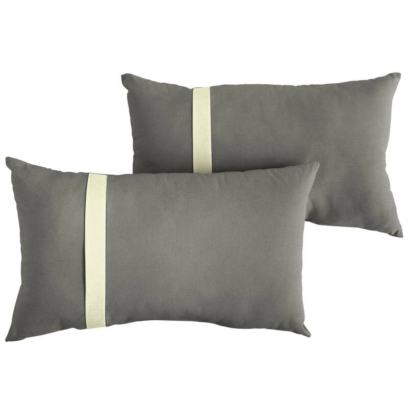 Sorra Home Sunbrella Outdoor Single Large Flange Pillow Set of 2