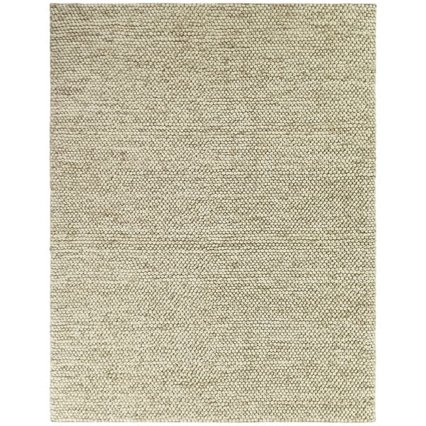 slide 2 of 10, Pebbles Soft Textured Wool Area Rug 5'3" x 7' - Ivory - Rectangle
