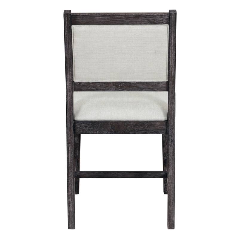 7-Piece Retro Dining Table Set for 6, 1 Rectangular Wood Dining Table Set for 6 with Upholstered Chairs