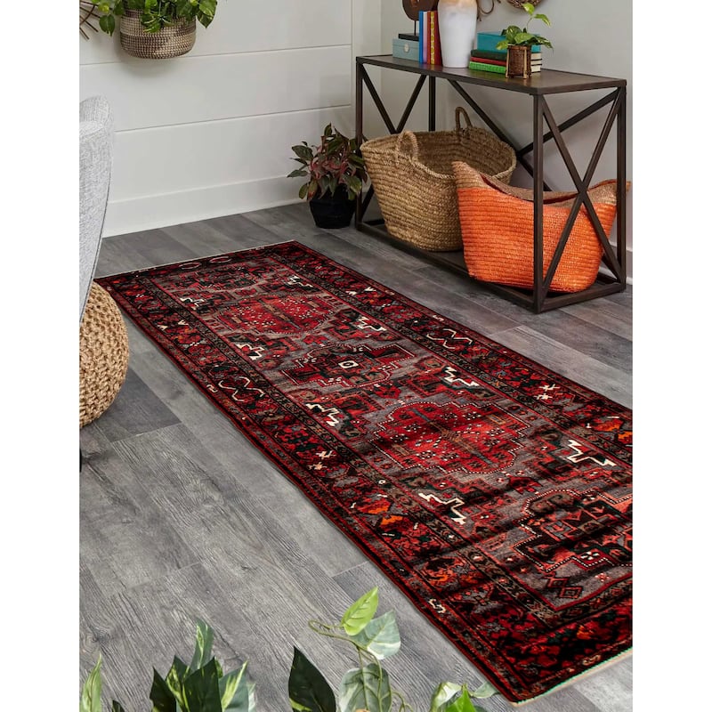 ECARPETGALLERY Hand-knotted Anadol Grey Wool Rug - 3'7 x 10'4
