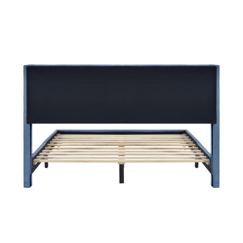 Queen Size Platform Bed with Metal Legs