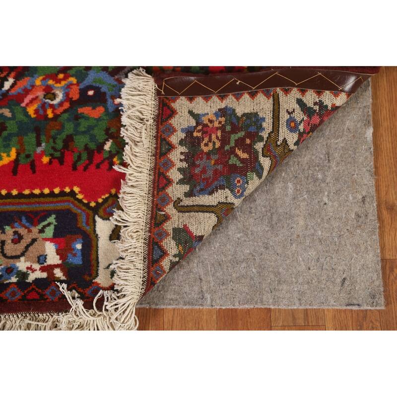 Hand Knotted Oriental 100% Wool Carpet Traditional Floral Pink Bakhtiari Area Rug - 5' 0'' X 3' 8''