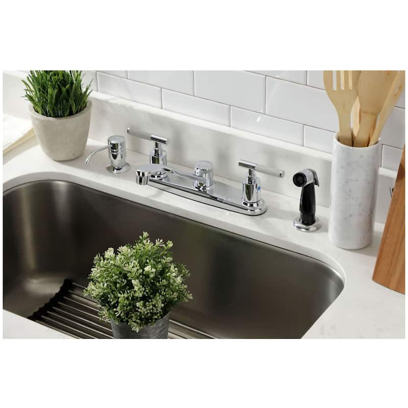Kingston Brass FB112CKL Kaiser 1.8 GPM Standard Kitchen Faucet with