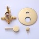 preview thumbnail 7 of 14, Wall Mount Shower Faucet With Hand Shower Complete Shower System Set Modern 10 Inch Shower Head Set With Rough-in-Valve