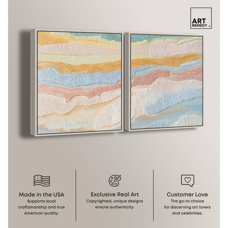 Morning Calm III Canvas Set of 2 by Art Remedy