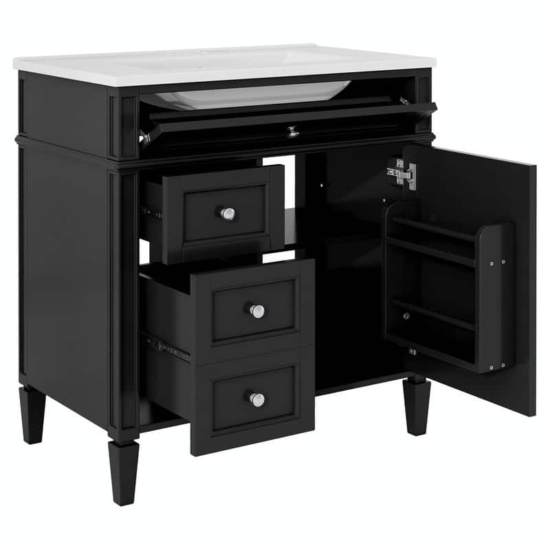 30'' Bathroom Vanity Set with Mirror Cabinet