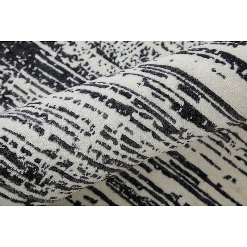 Grand Bazaar Eshwar Hand Woven Abstract Modern Area Rug