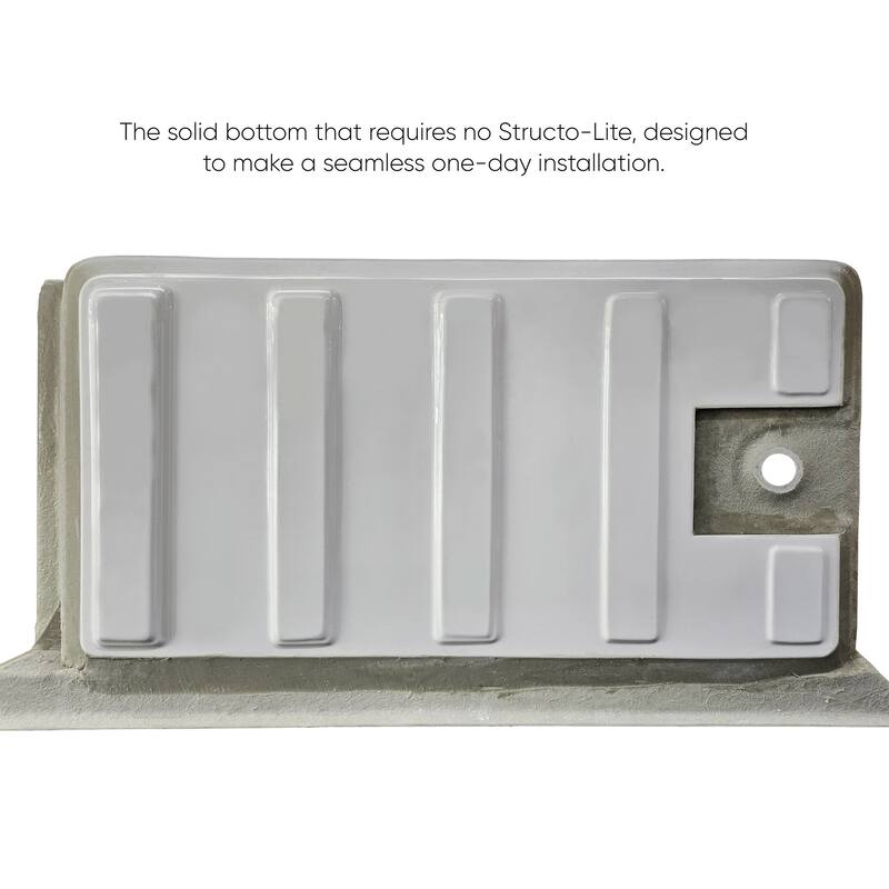 Whitehaus WHAB6030-R Bathhaus 60" Three Wall Alcove Acrylic Soaking