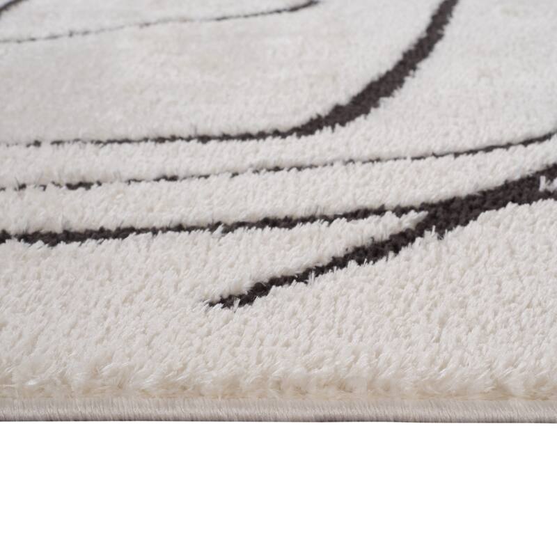HomeRoots Abstract Rectangle Area Rug