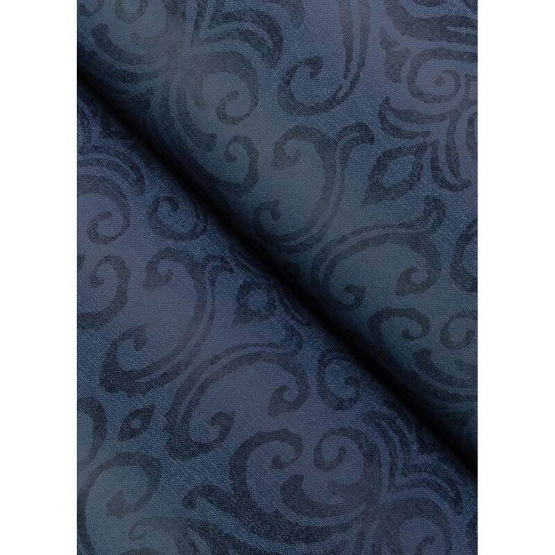 Chesapeake Adavu Blue Damask Wallpaper