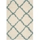preview thumbnail 112 of 162, SAFAVIEH Dallas Shag Giusy Trellis 1.5-inch Thick Rug 4' x 6' - Ivory/Light Blue - Rectangle
