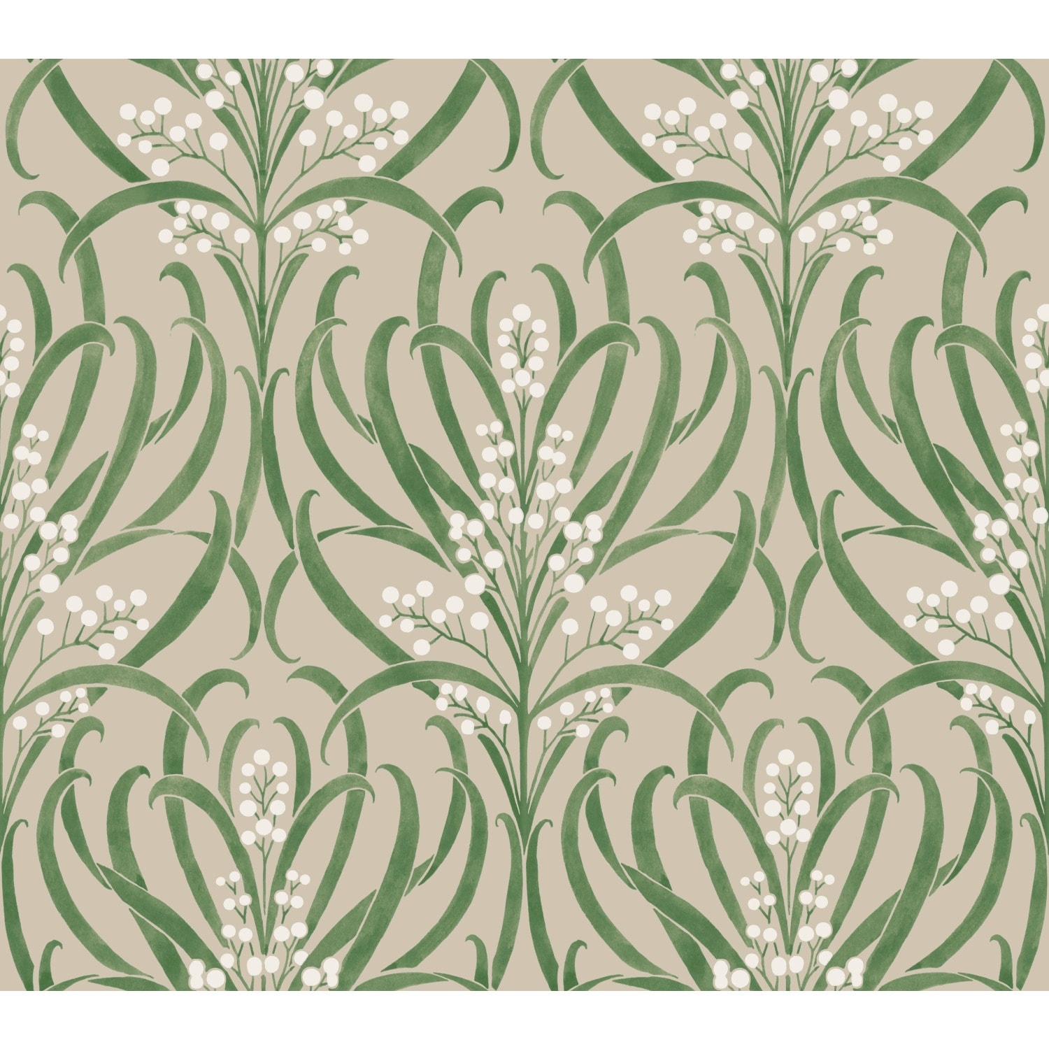 Ronald Redding Calluna Linen Metallic Wallpaper