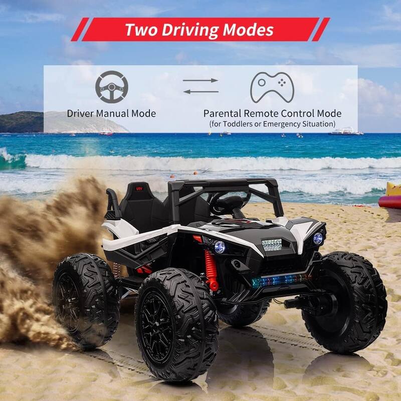 2 Seaters 24V Ride on UTV with Remote Control,10AH Battery, 400W Powerful Motors with 17" EVA Wheels