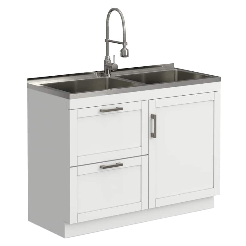 WYNDENHALL Hartland Utility Sink & Cabinet