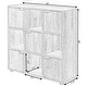 preview thumbnail 5 of 9, 9-cube Oak Organizer with 5 Enclosed Doors and 4 Shelves
