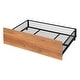 preview thumbnail 15 of 28, Metal Full Size House Bed with Two Drawers