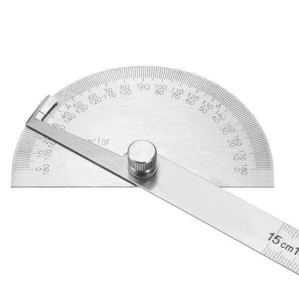 BTMB 180 Degrees Round Head Protractor Angle Ruler Finder Arm Rule Measure Tool for Woodworking,Craftsman,Painting 100mm
