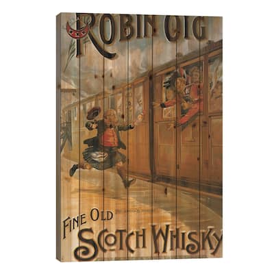 1898 Robin Oig Whisky Advert Print On Wood by The Advertising Archives - Multi-Color