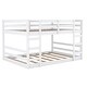 preview thumbnail 10 of 9, Functional And Aesthetic Design Twin Over Twin Wooden Bunk Bed with Ladder, White