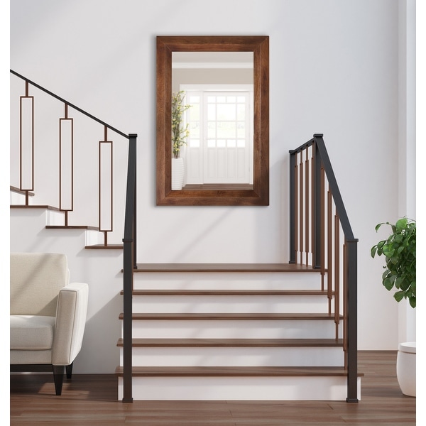 Kate and Laurel Quaid Wood Framed Wall Mirror 24x36 On Sale