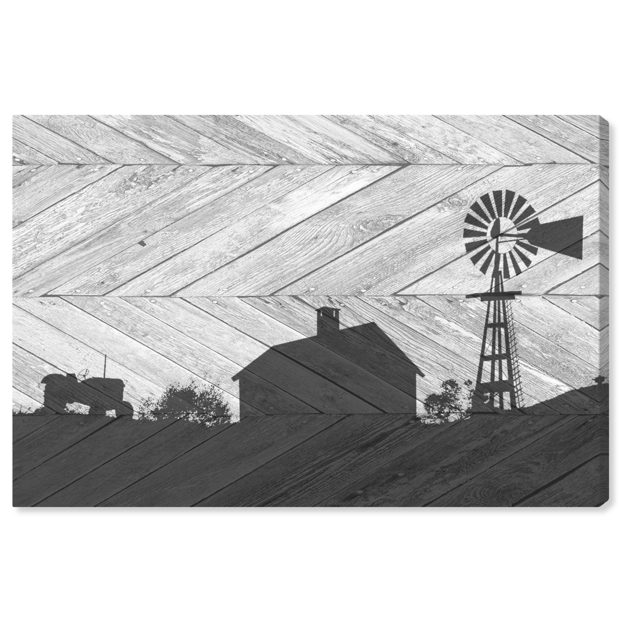 Wynwood Studio 'Country Farm Chevron' Nature and Landscape Wall Art