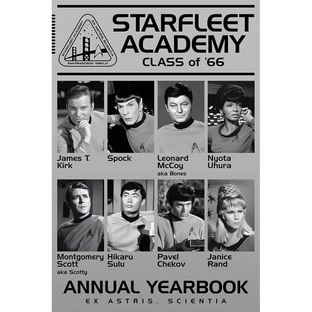Star Trek- Academy Class of 66 Art Poster - 24 x 36 Inch