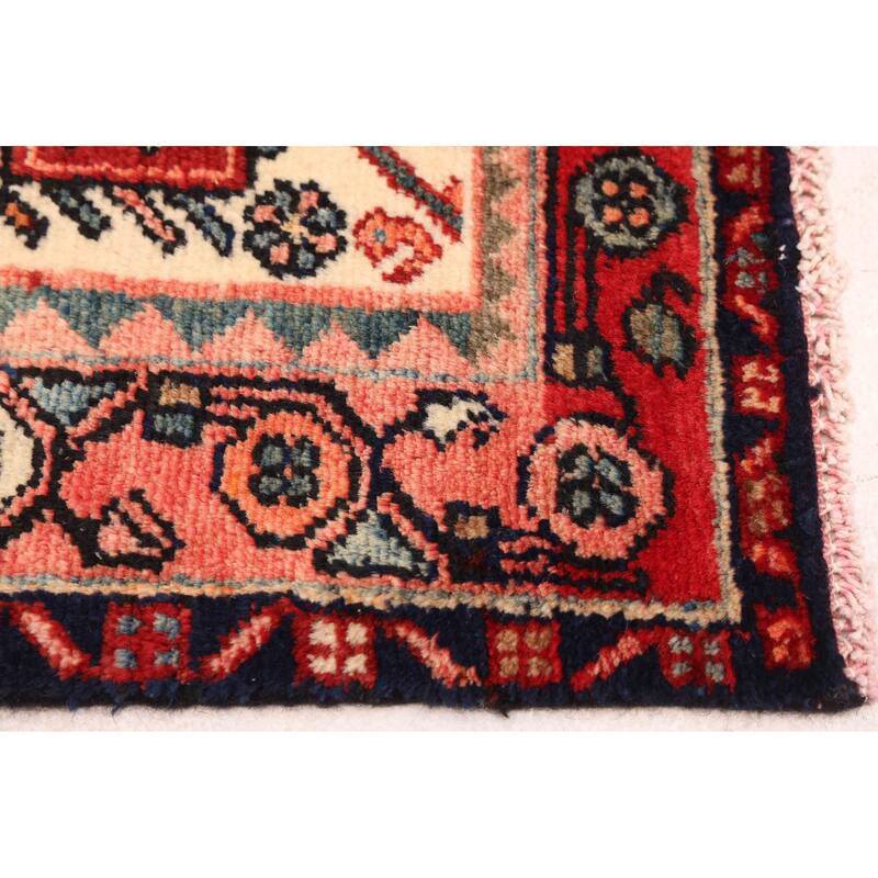 ECARPETGALLERY Hand-knotted Anatolian Vintage Dark Red Wool Rug - 3'3 x 6'5