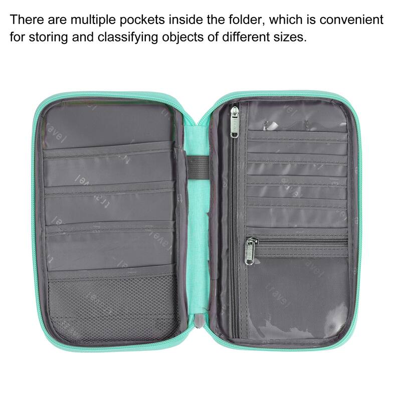 9x5" Multi-Pockets Family Passport Holder Travel Wallet Holder Cover